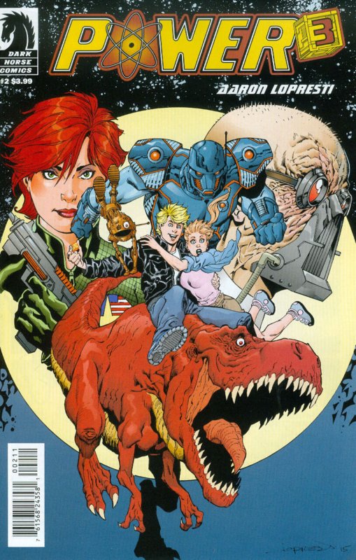 Power Cubed #2 (Dark Horse Comics, 2015), raw comic book in VF/NM condition — front cover