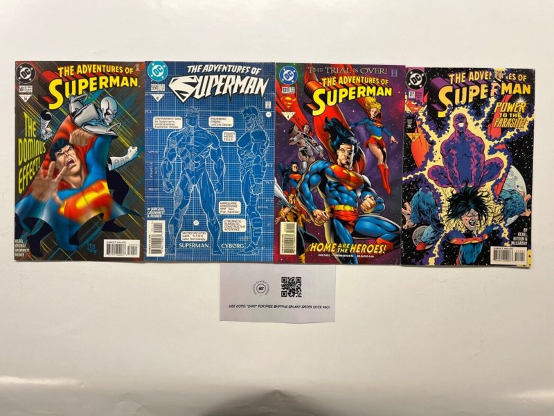 4 Superman DC Comic Books # 512 531 551 561 Batman Wonder Woman Flash 31 JS42, raw, ungraded comic book — front cover