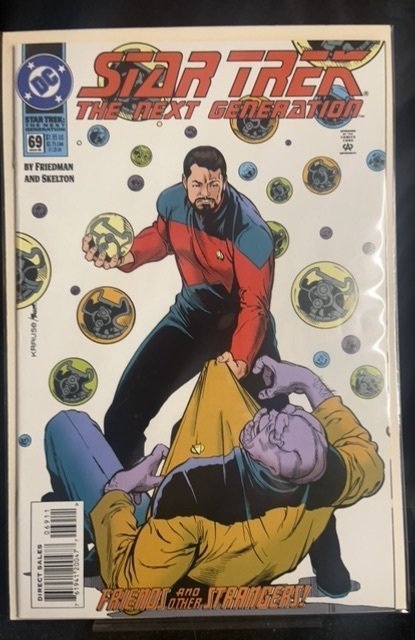 Star Trek: The Next Generation #69 (DC Comics, 1995), raw, ungraded comic book — front cover