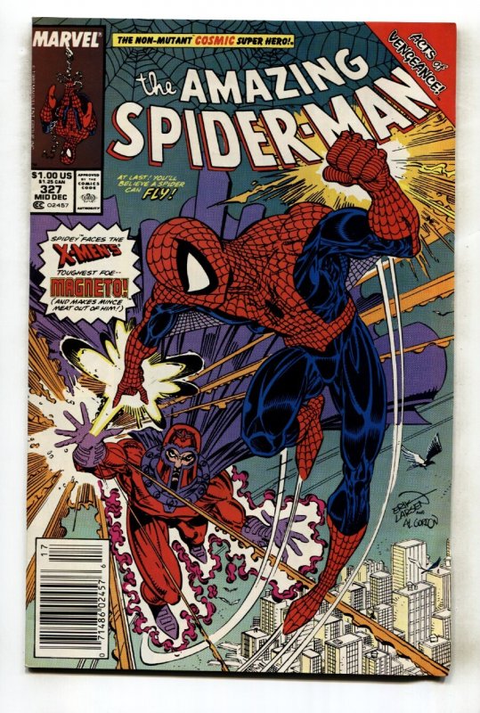 Amazing Spider-Man #327 (Marvel Comics, 1989), raw comic book in FN+ condition — front cover