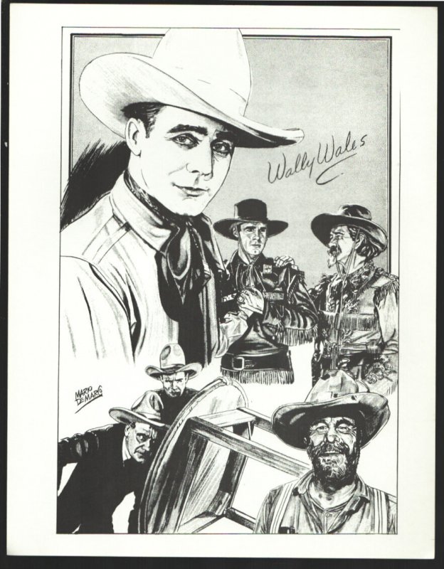 Wally Wales Real West Movie Hall of Fame Series Print 1960's-Size is About 8 ... (1960), raw, ungraded comic book — front cover