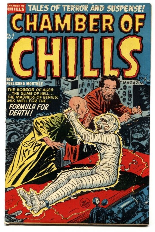 Chamber of Chills #8, raw, ungraded comic book — front cover