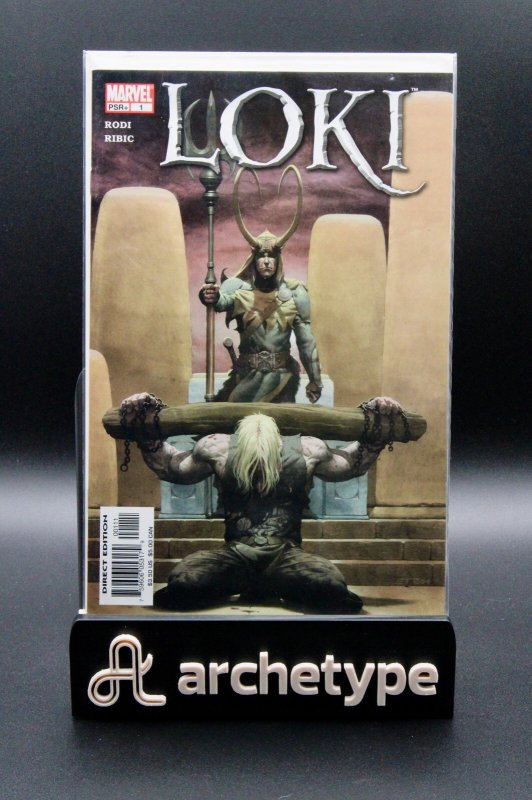 Loki #1-4 – Marvel (2004) Full Series (Marvel Comics, 2004), raw, ungraded comic book — front cover