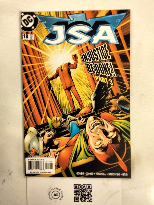 JSA #18 (DC Comics), raw comic book in NM condition — front cover