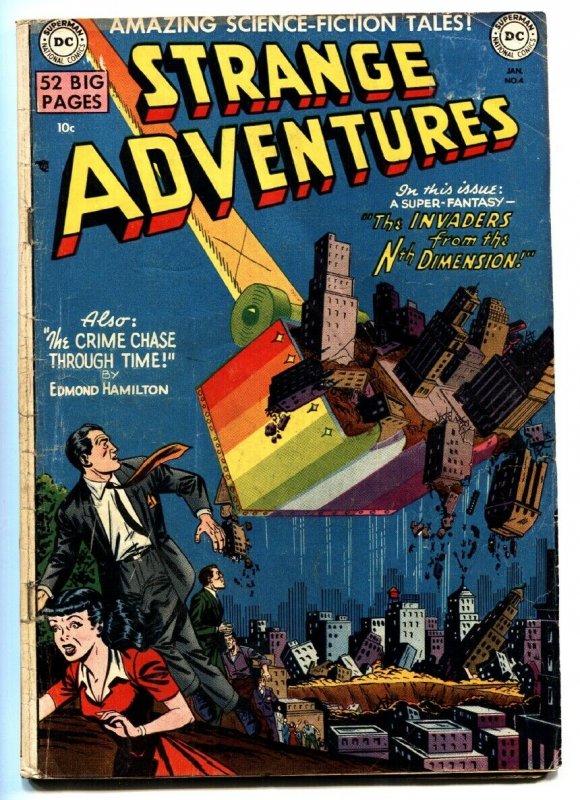 Strange Adventures #4 (DC Comics, 1951), raw, ungraded comic book — front cover