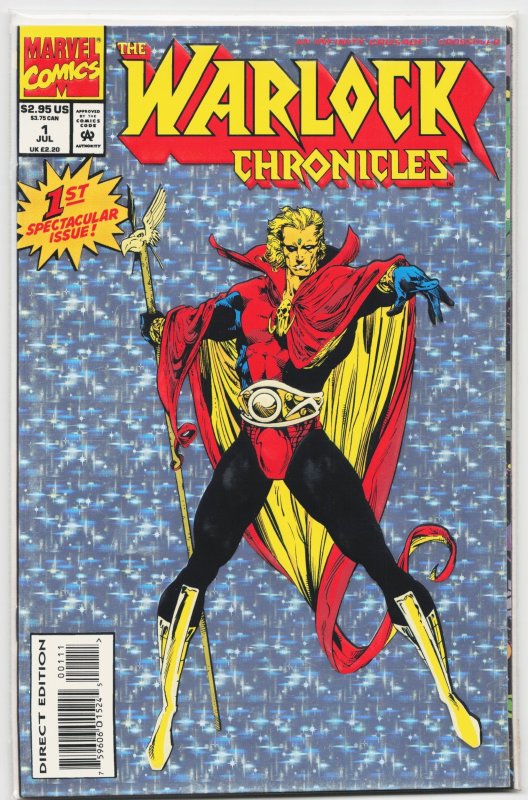 Warlock Chronicles #1 (Marvel Comics, 1993), raw, ungraded comic book — front cover