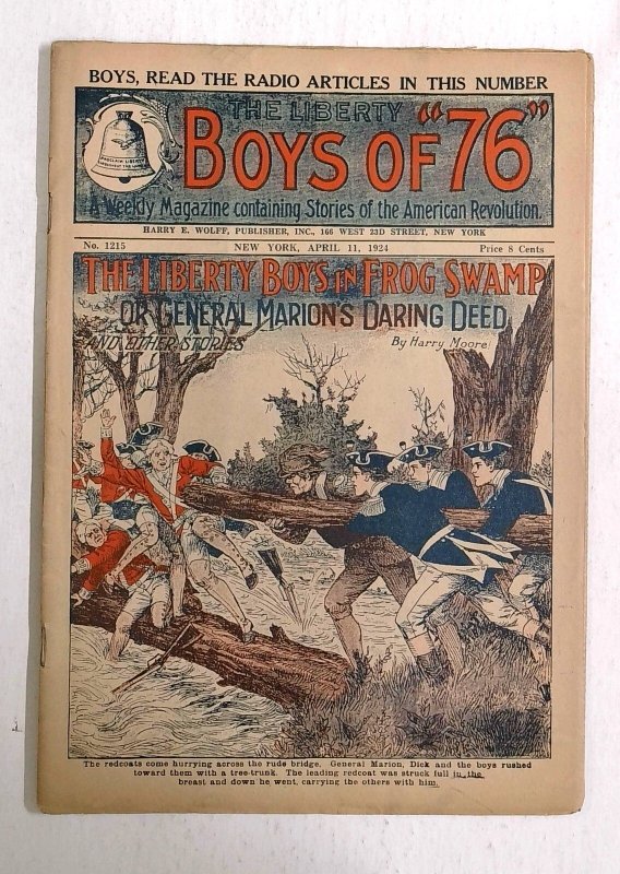 Liberty Boys of '76 #1215, raw, ungraded comic book — front cover