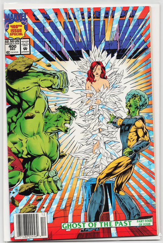 The Incredible Hulk #400 (Marvel Comics, 1992), raw, ungraded comic book — front cover