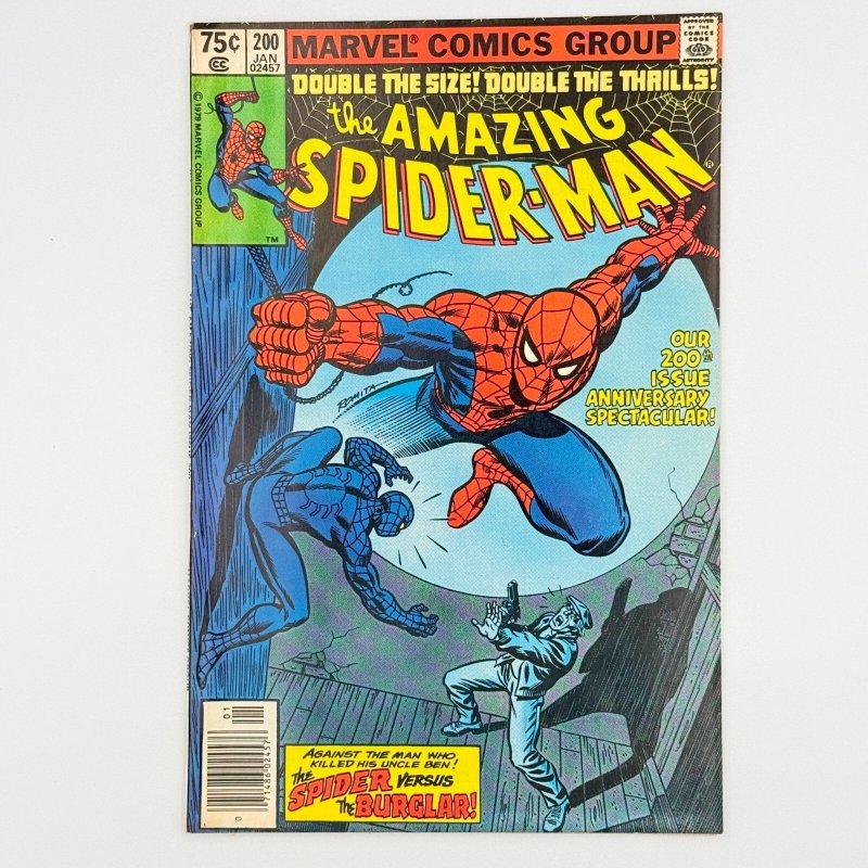 Amazing Spider-Man #200 (Marvel Comics, 1980), raw comic book in VF- condition — front cover