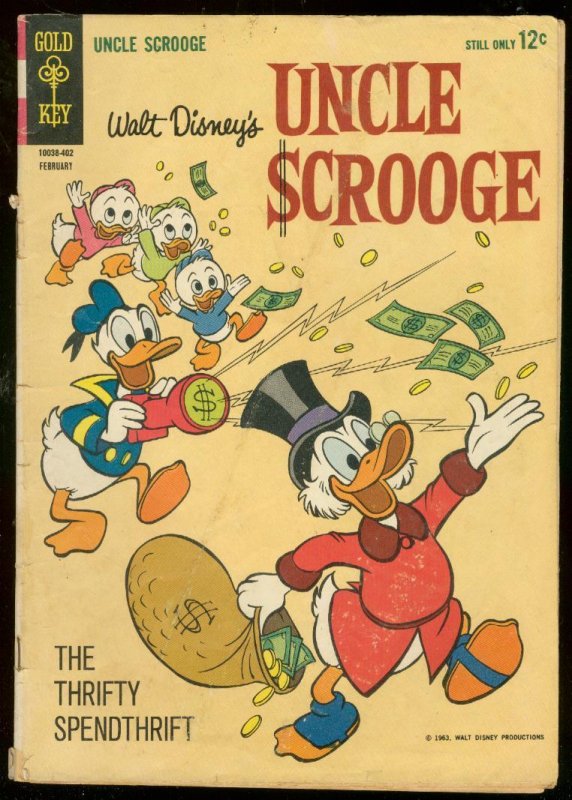 Uncle Scrooge #47 (1964), raw comic book in FR condition — front cover