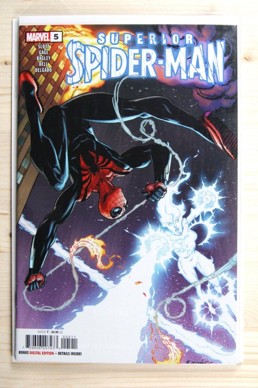 Superior Spider-Man #5 (Marvel Comics, 2024), raw comic book in NM+ 9.6 condition — front cover