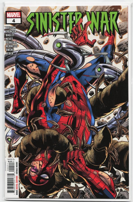 Sinister War #4 (Marvel Comics), raw, ungraded comic book — front cover
