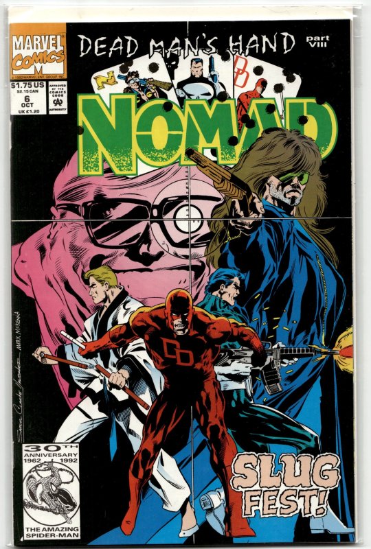 Nomad #6 (1992), raw, ungraded comic book — front cover