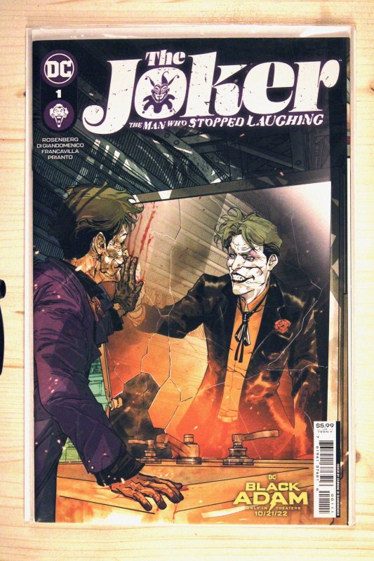 The Joker: The Man Who Stopped Laughing #1 (DC Comics, 2022), raw comic book in NM+ 9.6 condition — front cover