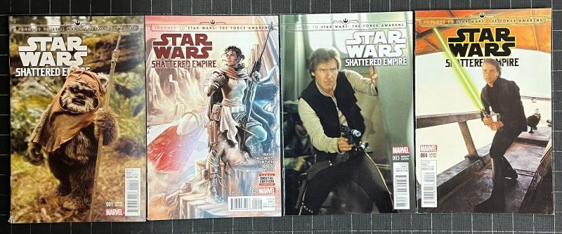 Journey to Star Wars: The Force Awakens - Shattered Empire (2015) #'s 1-4 Lot (2015), raw, ungraded comic book — front cover