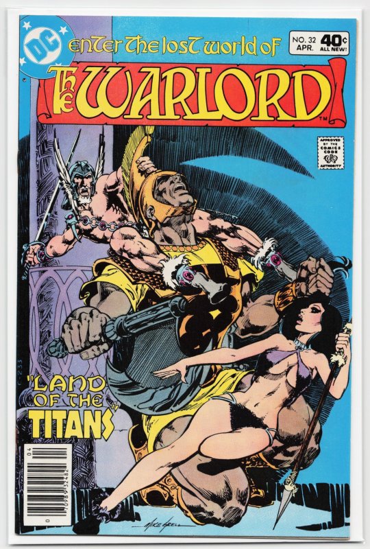 Warlord #32 (DC Comics, 1980), raw, ungraded comic book — front cover