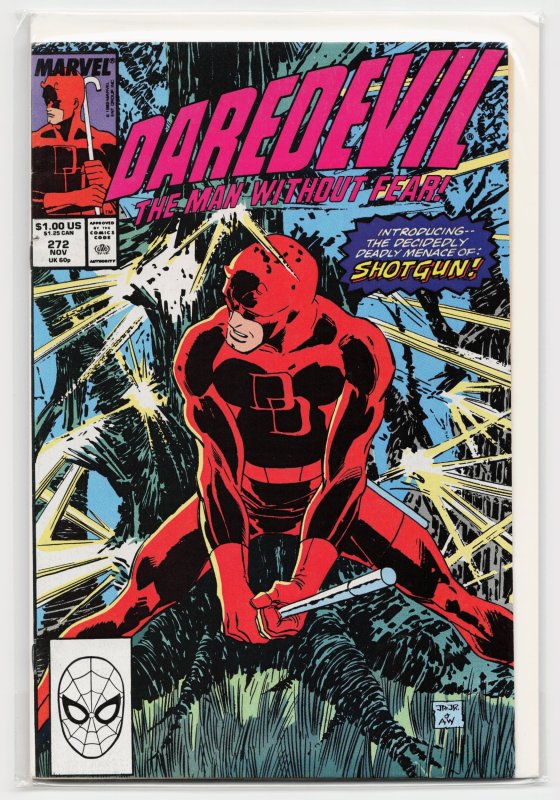 Daredevil #272 (Marvel Comics, 1989), raw, ungraded comic book — front cover