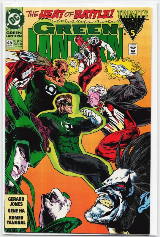 Green Lantern #45 (DC Comics, 1993), raw, ungraded comic book — front cover