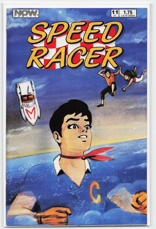 Speed Racer #11 (Now Comics), raw, ungraded comic book — front cover