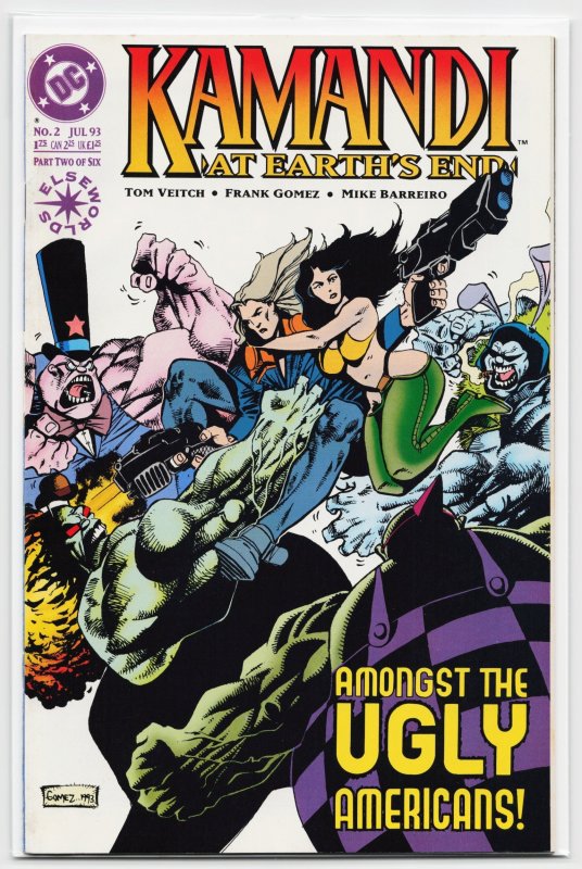 Kamandi: At Earth's End #2 (DC Comics, 1993), raw, ungraded comic book — front cover