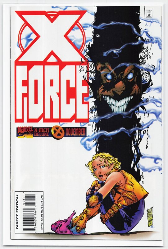 X-Force #48 (Marvel Comics, 1995), raw, ungraded comic book — front cover