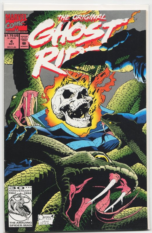 The Original Ghost Rider #4 (1992), raw, ungraded comic book — front cover