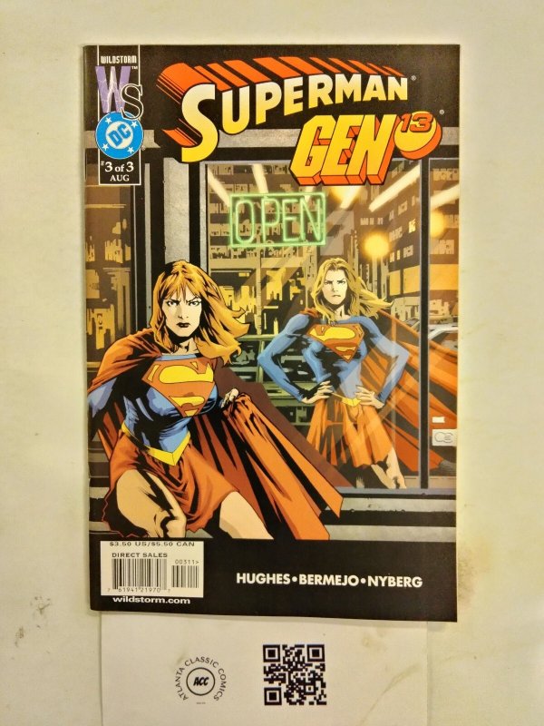 Superman Gen 13 #3 (DC Comics), raw comic book in NM condition — front cover