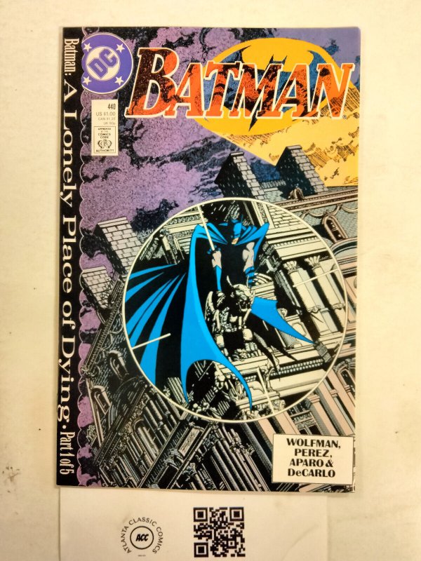 Batman #440 (DC Comics), raw comic book in NM condition — front cover