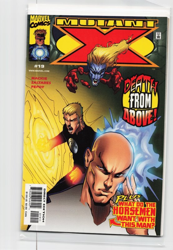 Mutant X #19 (Marvel Comics, 2000), raw, ungraded comic book — front cover