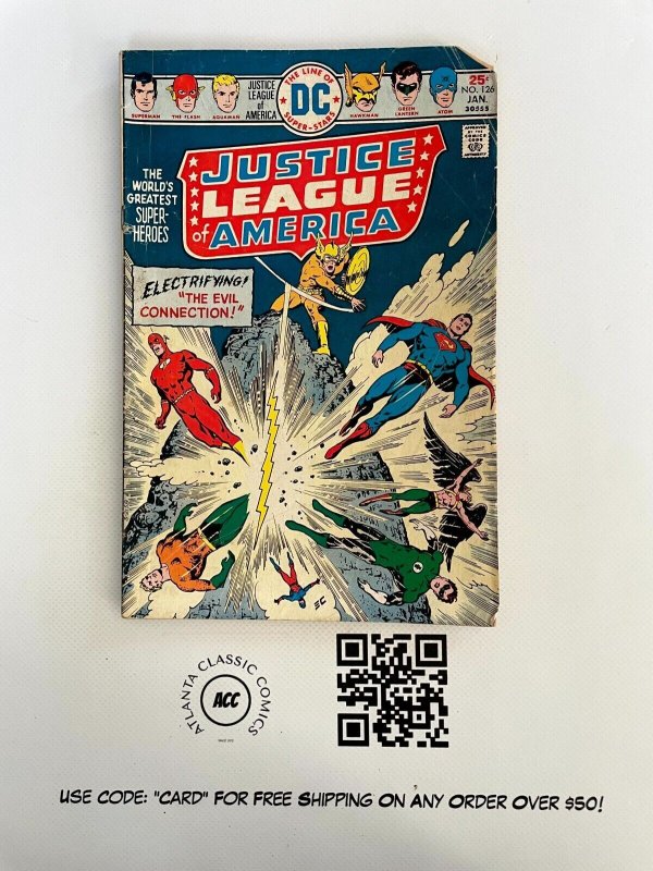 Justice League of America #126 (DC Comics, 1976), raw comic book in PR condition — front cover