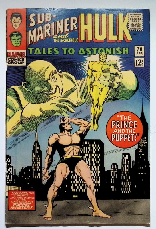 Tales to Astonish #78 (Marvel Comics, 1966), raw, ungraded comic book — front cover