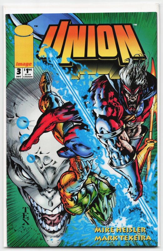 Union #3 (Malibu, 1993), raw, ungraded comic book — front cover