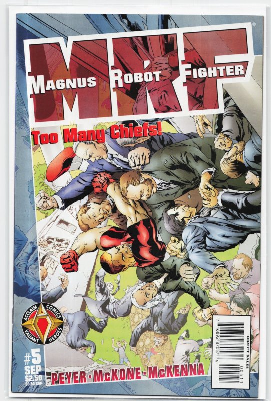 Magnus Robot Fighter #5 (1997), raw, ungraded comic book — front cover