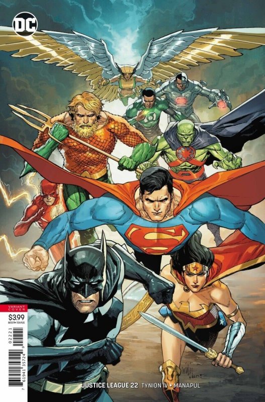 Justice League #22 (DC Comics, 2018), raw comic book in VF/NM condition — front cover