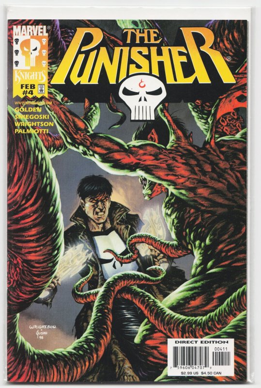 The Punisher #4 (Marvel Comics, 1999), raw, ungraded comic book — front cover