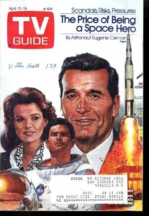 Mag: TV Guide 4/13/1985-Nasa/who's the Boss G, raw, ungraded comic book — front cover