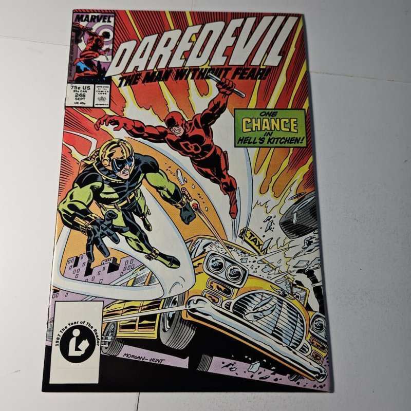 Daredevil #246 (Marvel Comics, 1987), raw comic book in NM- condition — front cover