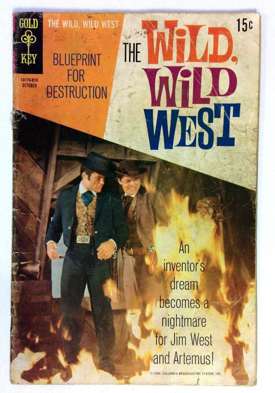 Wild, Wild West #7 (Gold Key Comics, 1969), raw, ungraded comic book — front cover