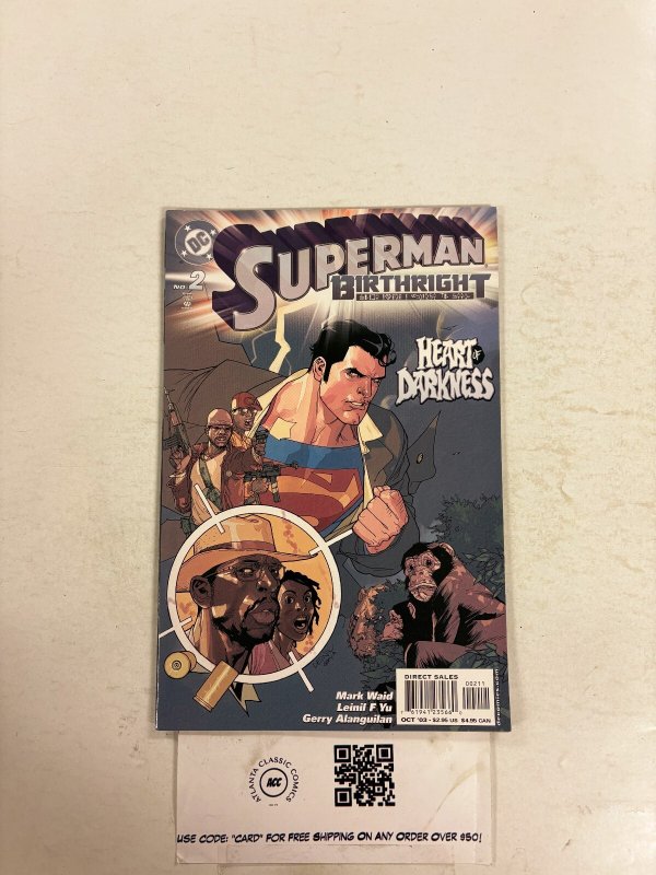 Superman Birthright #2 (DC Comics), raw comic book in NM condition — front cover