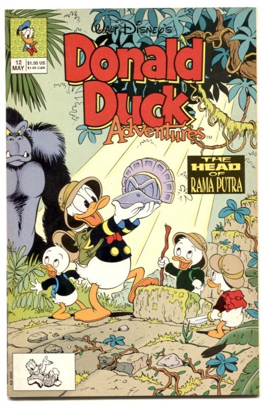 Walt Disney's Donald Duck Adventures #12 (1991), raw comic book in VF- condition — front cover
