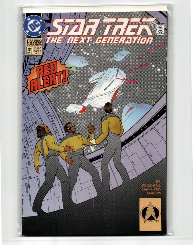 Star Trek: The Next Generation #44 (DC Comics, 1993), raw, ungraded comic book — front cover