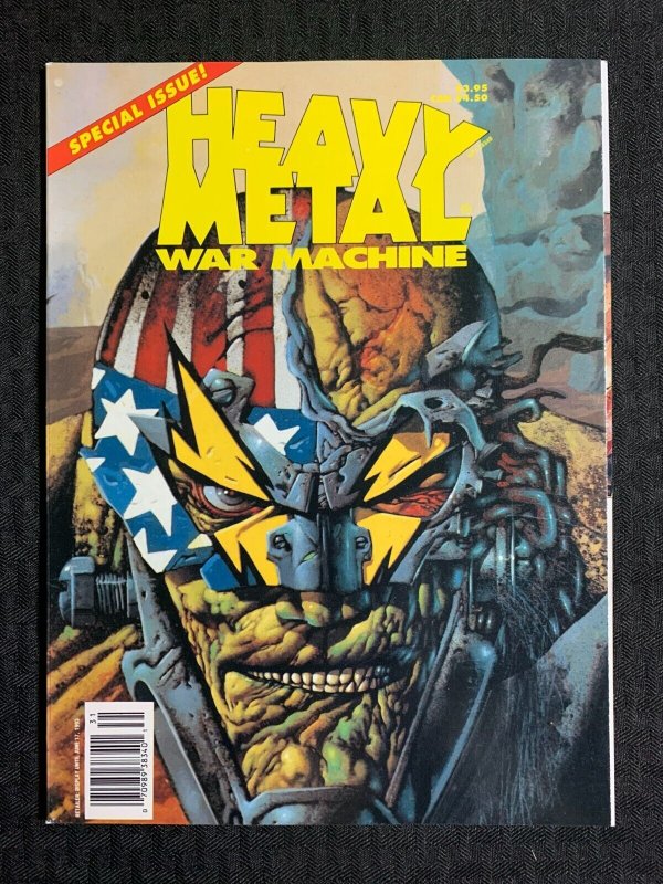 1993 Heavy Metal War Machine Magazine VF 8.0 Simon Bisley Cover (1993), raw comic book in VF 8.0 condition — front cover