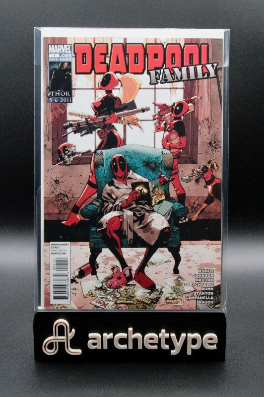 Deadpool Family #1 (Marvel Comics, 2011), raw comic book in NM 9.4 condition — front cover