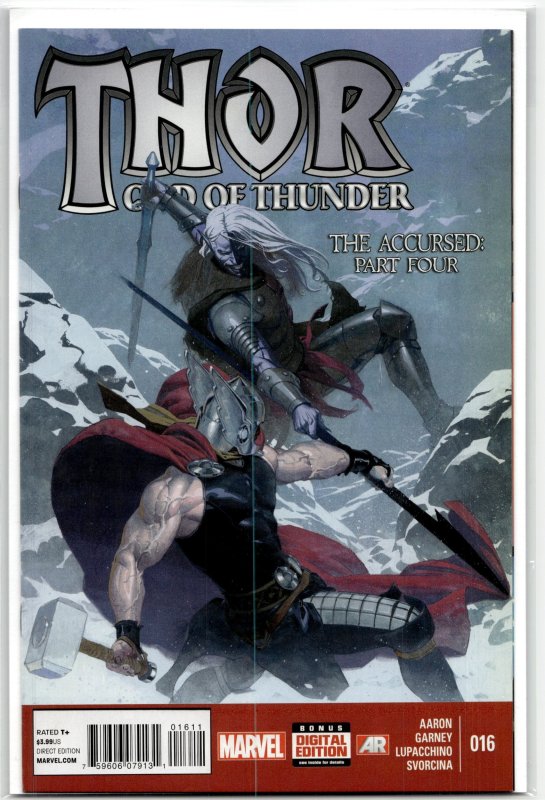 Thor: God of Thunder #16 (Marvel Comics, 2014), raw, ungraded comic book — front cover