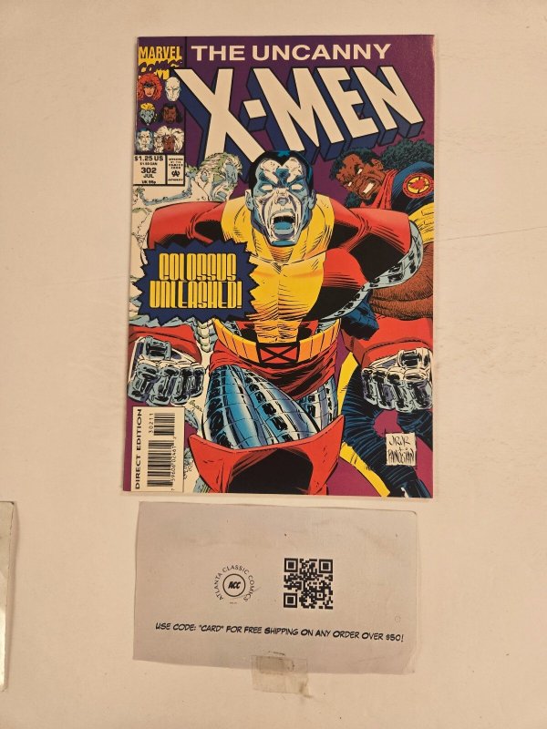 Uncanny X-Men #302 (Marvel Comics, 1993), raw comic book in NM condition — front cover