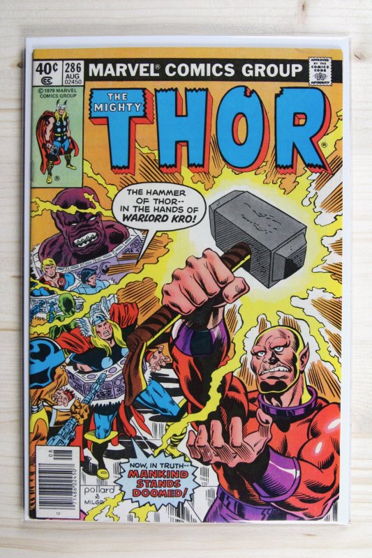 Thor #286 (Marvel Comics, 1979), raw comic book in VF 8.0 condition — front cover