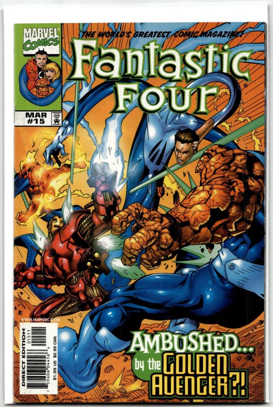 Fantastic Four #15 (Marvel Comics, 1999), raw, ungraded comic book — front cover