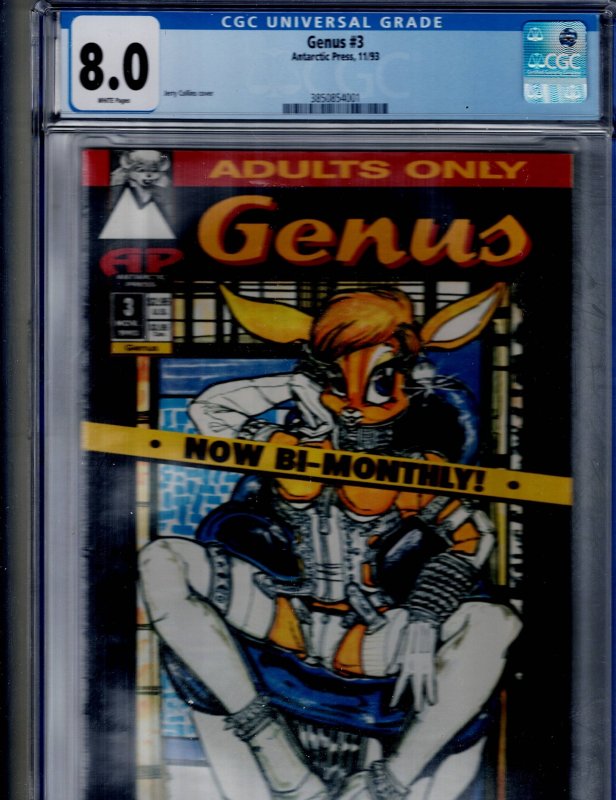 Genus #3 (1993), comic book — front cover in its holder