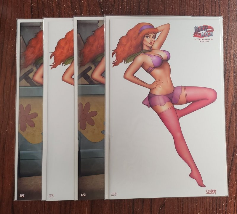 Notti & Nyce 4PC - Daphne Cosplay Gallery Nathan Szerdy Covers AP2 (9.2ob) 2020 (2020), raw comic book in 9.2 condition — front cover