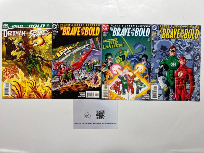 4 the Brave and the Bold DC Comic Books # 1 2 3 14 Batman Superman Flash 49 JS45, raw, ungraded comic book — front cover